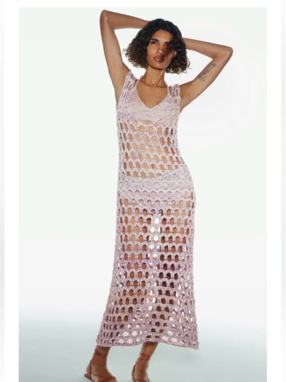 New with Tags Zara Openwork Knit Dress Limited Edition